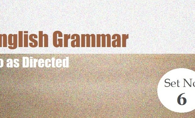 English Grammar-Do as directed-Set 6