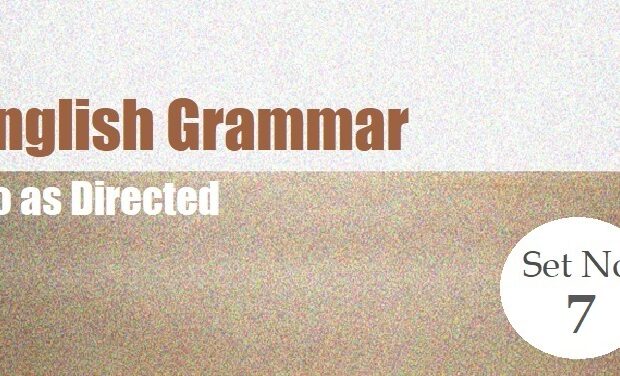 English Grammar-Do as directed-Set 7