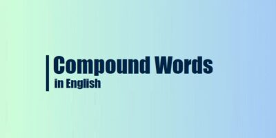 Compound words in English
