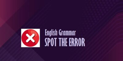 Grammar-Spot the Error