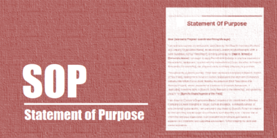 Statement of Purpose- SOP